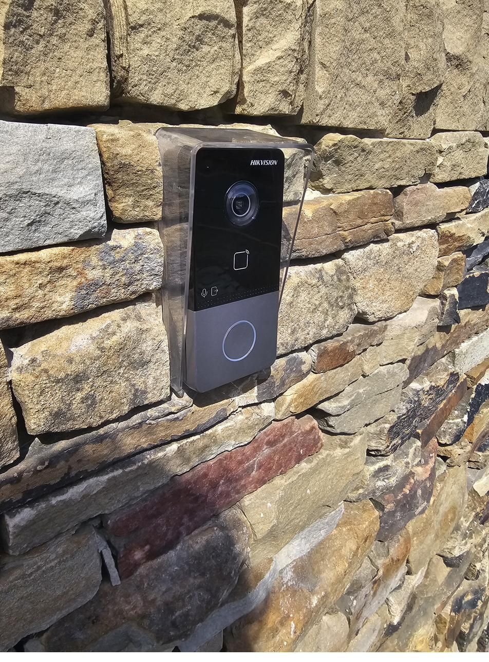 Video intercom at a gated entrance